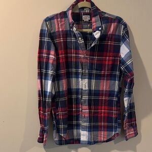 J. Crew Factory Men's Multicolor Plaid Button Down Shirt